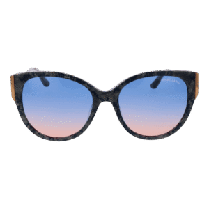 Marciano by Guess Sonnenbrille GM0834 5692W – Frontansicht mit Azetat Rahmen und Blau Gläsern