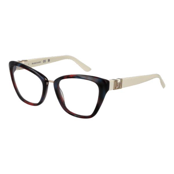 Marciano by Guess Brille GM50003 52092 – 45° Seitenansicht Marciano by Guess )} Brille GM50003 52092 in Blau