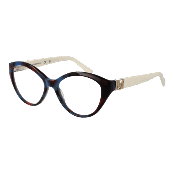 Marciano by Guess Brille GM50004 52092 – 45° Seitenansicht Marciano by Guess )} Brille GM50004 52092 in Blau