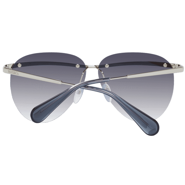 Rückansicht der Max & Co Sonnenbrille MO0017 6032B – Metall Rahmen