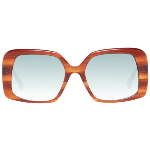 Max & Co Sonnenbrille MO0031 5545P – Frontansicht mit Kunststoff Rahmen und Grün Gläsern