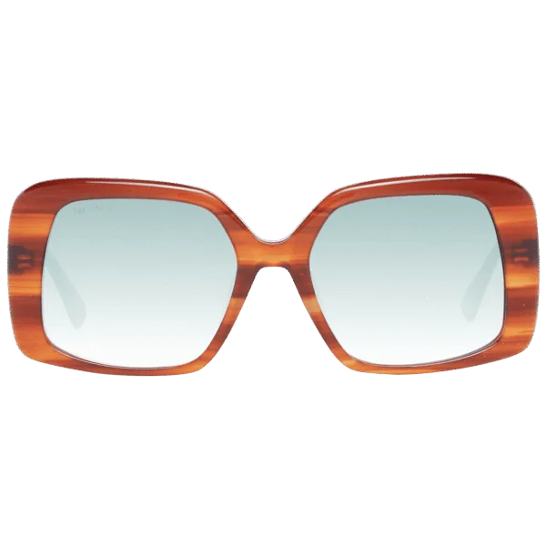 Max & Co Sonnenbrille MO0031 5545P – Frontansicht mit Kunststoff Rahmen und Grün Gläsern