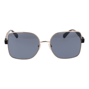 Max & Co Sonnenbrille MO0061 5701A – Frontansicht mit Metall Rahmen und Grau Gläsern