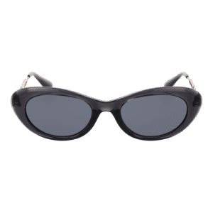 Max & Co Sonnenbrille MO0077 5220A – Frontansicht mit Edelstahl Rahmen und Grau Gläsern