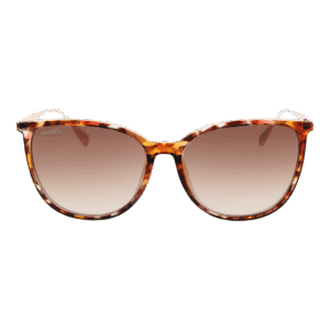 Max & Co Sonnenbrille MO0078 5756F – Frontansicht mit Kunststoff Rahmen und Braun Gläsern