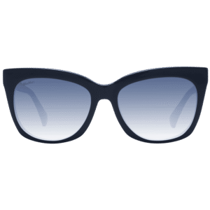 Max Mara Sonnenbrille MM0009 5590W – Frontansicht mit Kunststoff Rahmen und Blau Gläsern
