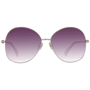 Max Mara Sonnenbrille MM0034 6030F – Frontansicht mit Metall Rahmen und Braun Gläsern