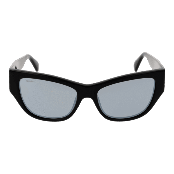 Max Mara Sonnenbrille MM0041 5601A – Frontansicht mit Kunststoff Rahmen und Grau Gläsern