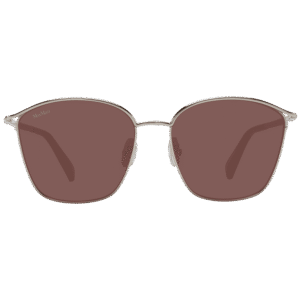 Max Mara Sonnenbrille MM0043 5552E – Frontansicht mit Metall Rahmen und Braun Gläsern