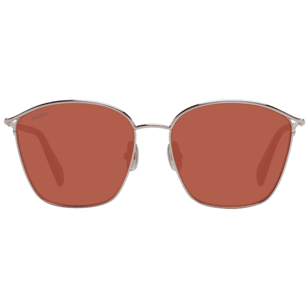 Max Mara Sonnenbrille MM0043 5554E – Frontansicht mit Metall Rahmen und Braun Gläsern
