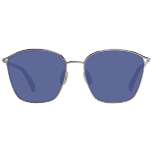 Max Mara Sonnenbrille MM0043 5563V – Frontansicht mit Metall Rahmen und Blau Gläsern