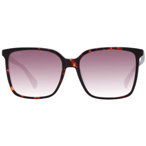 Max Mara Sonnenbrille MM0046 5754T – Frontansicht mit Kunststoff Rahmen und Burgunder Gläsern