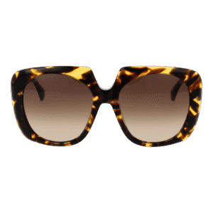 Max Mara Sonnenbrille MM0047 5653F – Frontansicht mit Kunststoff Rahmen und Braun Gläsern