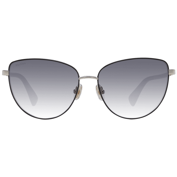 Max Mara Sonnenbrille MM0053 5732B – Frontansicht mit Metall Rahmen und Grau Gläsern
