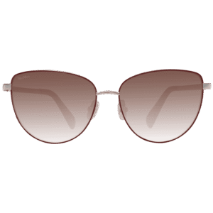 Max Mara Sonnenbrille MM0053 5732F – Frontansicht mit Metall Rahmen und Braun Gläsern