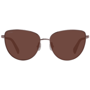 Max Mara Sonnenbrille MM0053 5738E – Frontansicht mit Metall Rahmen und Braun Gläsern
