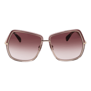 Max Mara Sonnenbrille MM0054 6128F – Frontansicht mit Metall Rahmen und Pink Gläsern
