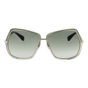Max Mara Sonnenbrille MM0054 6132P – Frontansicht mit Metall Rahmen und Grün Gläsern