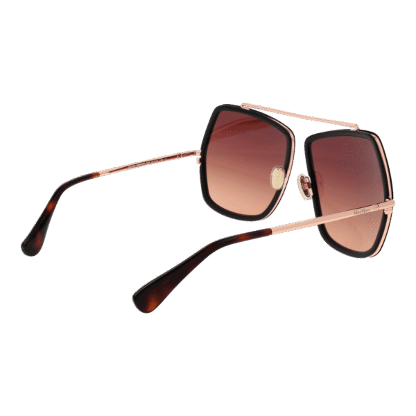 Rückansicht der Max Mara Sonnenbrille MM0060 6450F – Metall Rahmen