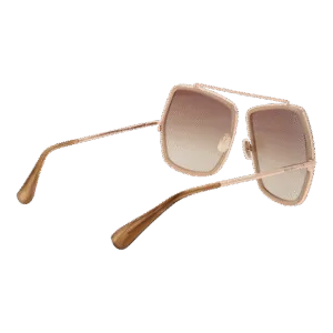 Rückansicht der Max Mara Sonnenbrille MM0060 6460F – Metall Rahmen