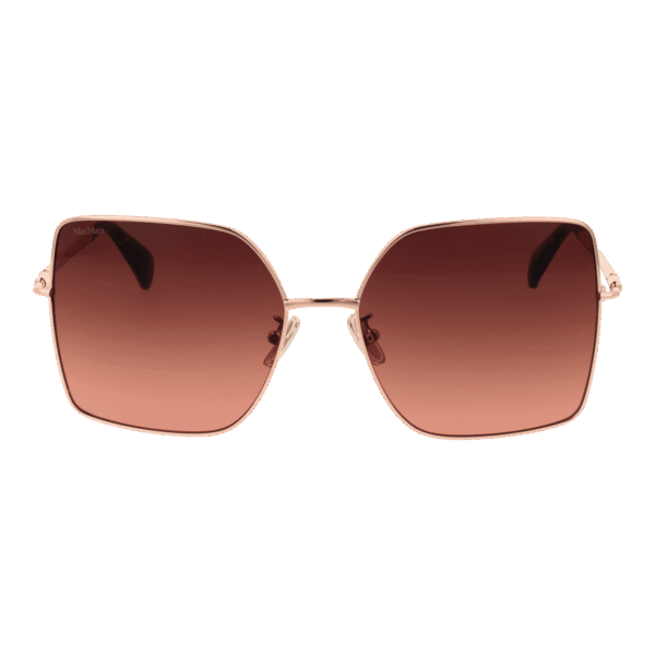Max Mara Sonnenbrille MM0062-H 5950F – Frontansicht mit Metall Rahmen und Pink Gläsern
