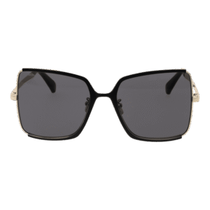 Max Mara Sonnenbrille MM0070-H 5832A – Frontansicht mit Metall Rahmen und Grau Gläsern