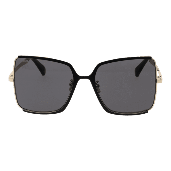 Max Mara Sonnenbrille MM0070-H 5832A – Frontansicht mit Metall Rahmen und Grau Gläsern