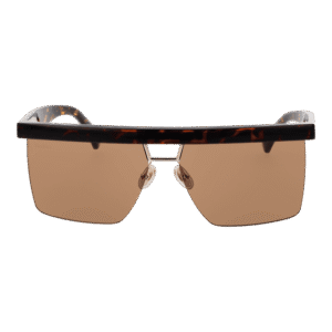 Max Mara Sonnenbrille MM0072 6052E – Frontansicht mit Kunststoff Rahmen und Braun Gläsern