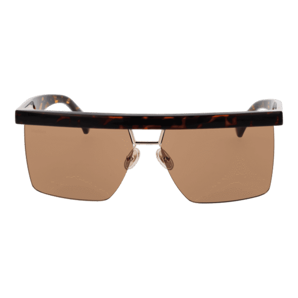Max Mara Sonnenbrille MM0072 6052E – Frontansicht mit Kunststoff Rahmen und Braun Gläsern