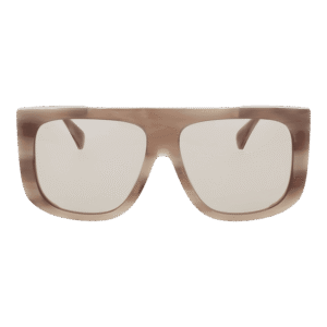 Max Mara Sonnenbrille MM0073 6020E – Frontansicht mit Azetat Rahmen und Beige Gläsern