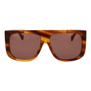 Max Mara Sonnenbrille MM0073 6050E – Frontansicht mit Azetat Rahmen und Braun Gläsern
