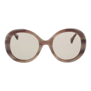 Max Mara Sonnenbrille MM0074 5420E – Frontansicht mit Azetat Rahmen und Braun Gläsern