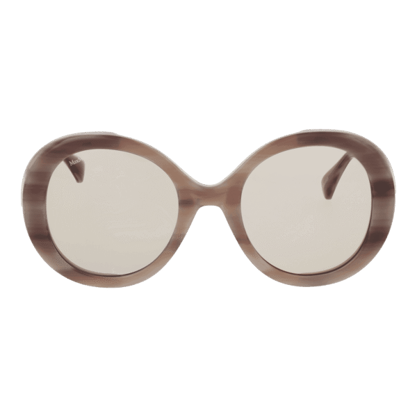 Max Mara Sonnenbrille MM0074 5420E – Frontansicht mit Azetat Rahmen und Braun Gläsern