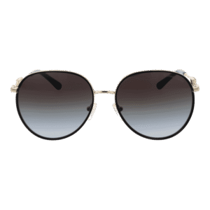 Michael Kors Sonnenbrille 0MK1128J 5810148G – Frontansicht mit Metall Rahmen und Grau Gläsern