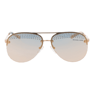 Michael Kors Sonnenbrille 0MK1135B 5911084Z – Frontansicht mit Metall Rahmen und Blau Gläsern