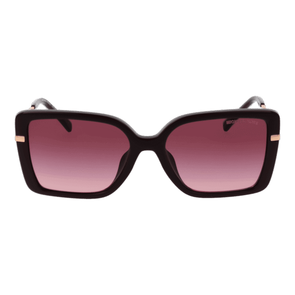 Michael Kors Sonnenbrille 0MK2174U 5533448H – Frontansicht mit Kunststoff Rahmen und Pink Gläsern