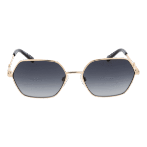 Moschino Love Sonnenbrille MOL084/S 560009O – Frontansicht mit Metall Rahmen und Grau Gläsern