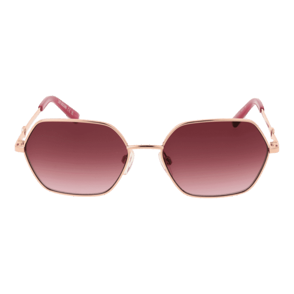 Moschino Love Sonnenbrille MOL084/S 56DDBUQ – Frontansicht mit Metall Rahmen und Rosa Gläsern