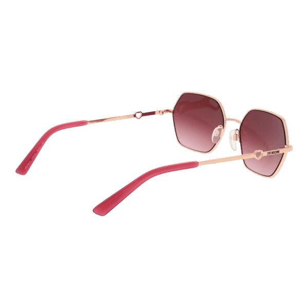 Rückansicht der Moschino Love Sonnenbrille MOL084/S 56DDBUQ – Metall Rahmen