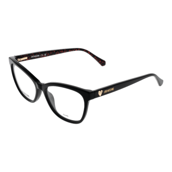 Moschino Love Brille MOL639 54INA – 45° Seitenansicht Moschino Love )} Brille MOL639 54INA in Schwarz