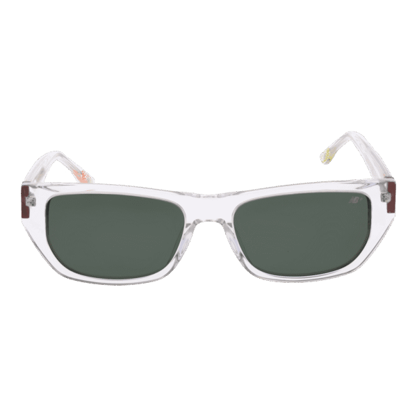 New Balance Sonnenbrille NB6067 47C01 – Frontansicht mit Kunststoff Rahmen und Grün Gläsern