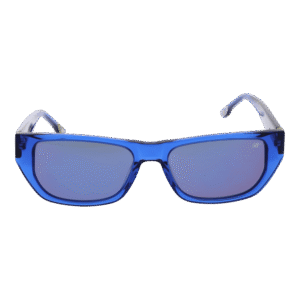 New Balance Sonnenbrille NB6067 47C02 – Frontansicht mit Kunststoff Rahmen und Grau Gläsern