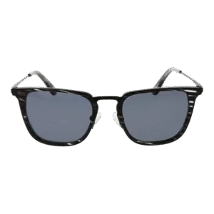 New Balance Sonnenbrille NB6072 52C01 – Frontansicht mit Metall Rahmen und Grau Gläsern