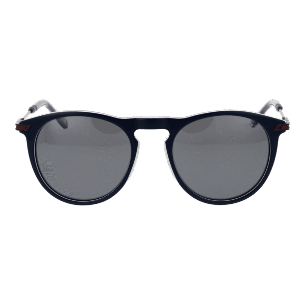 New Balance Sonnenbrille NB6075 52C04 – Frontansicht mit Metall Rahmen und Grau Gläsern