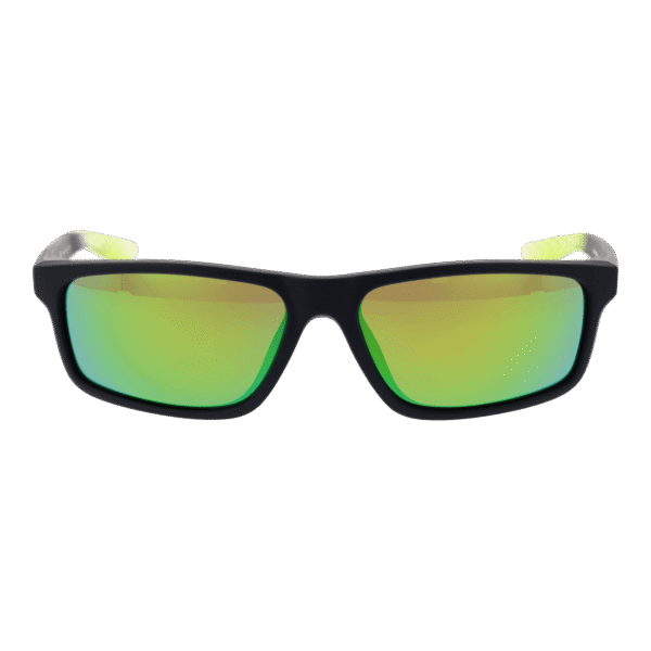 Nike Sonnenbrille CW4654 59015 – Frontansicht mit Edelstahl Rahmen und Orange Gläsern