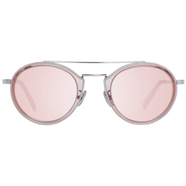 Omega Sonnenbrille OM0021-H 5272U – Frontansicht mit Metall Rahmen und Burgunder Gläsern