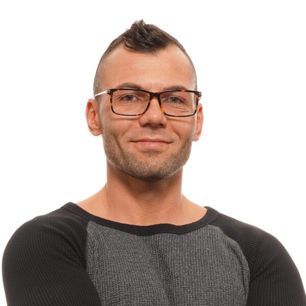 Rückansicht/Bügel der Omega Brille OM5014 58056