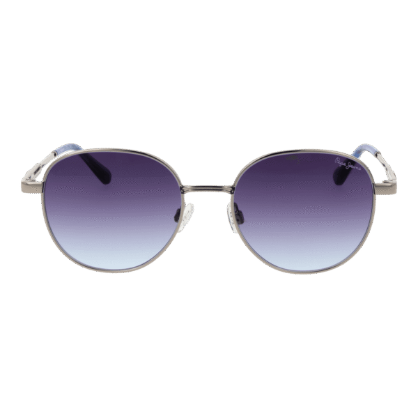 Pepe Jeans Sonnenbrille PJ5213 52910 – Frontansicht mit Metall Rahmen und Blau Gläsern