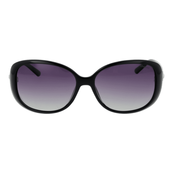 Polaroid Sonnenbrille P8430 58KIHIX – Frontansicht mit Kunststoff Rahmen und Lila Gläsern
