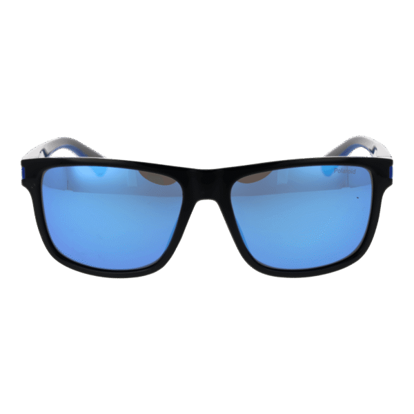 Polaroid Sonnenbrille PLD 2123/S 57D515X – Frontansicht mit Polycarbonat Rahmen und Grau Gläsern